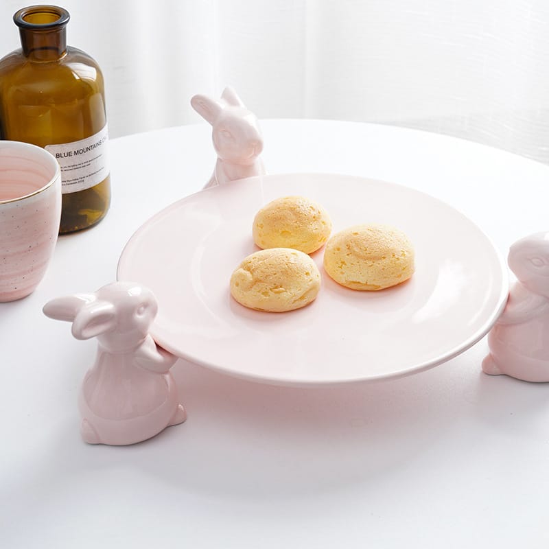 Rabbit Dessert Plate Set