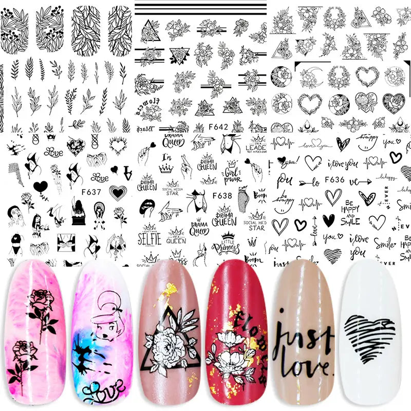 Summer Love Nail Art Stickers