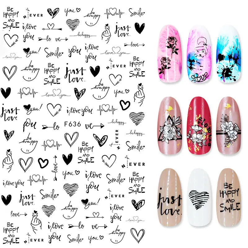 Summer Love Nail Art Stickers