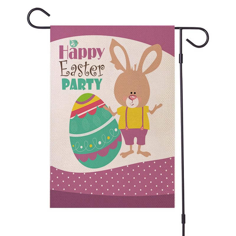 Happy Bunny Egg Garden Flag