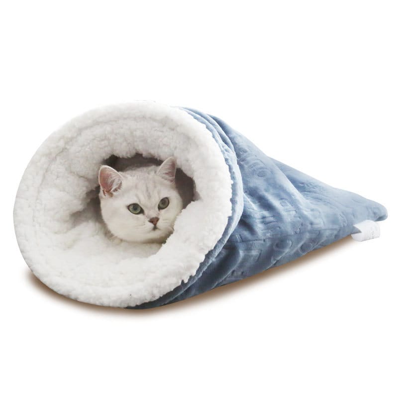 Cozy Christmas Cat Nest Plus Soft Sleeping Bag