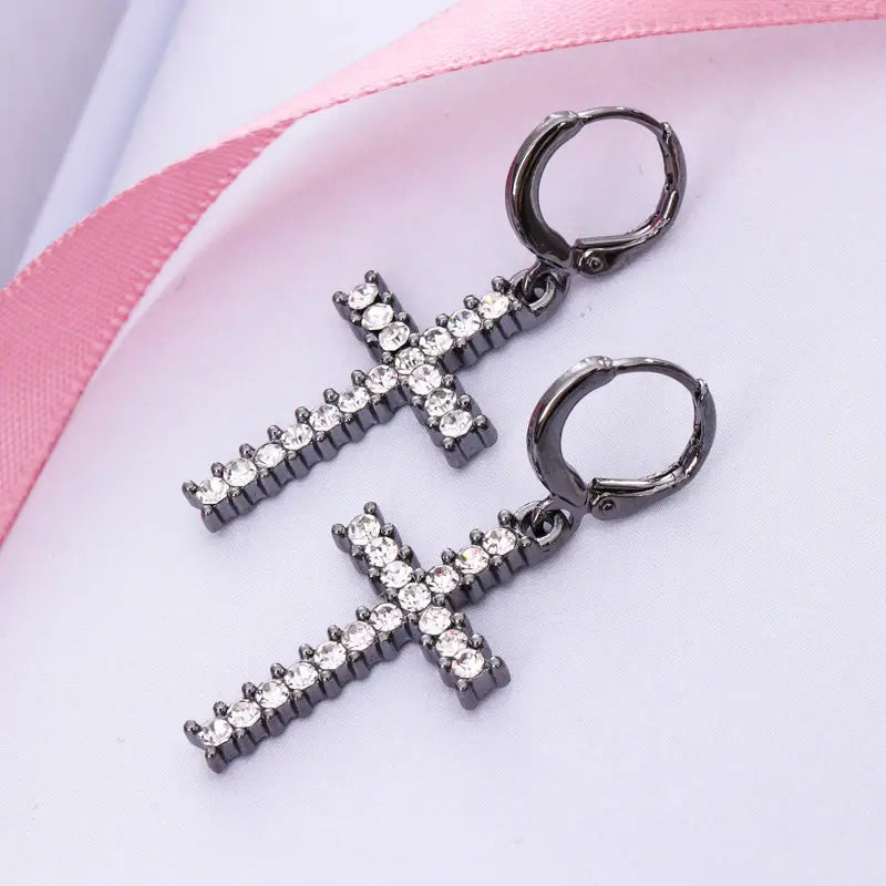 Stylish Simple Cross Earrings