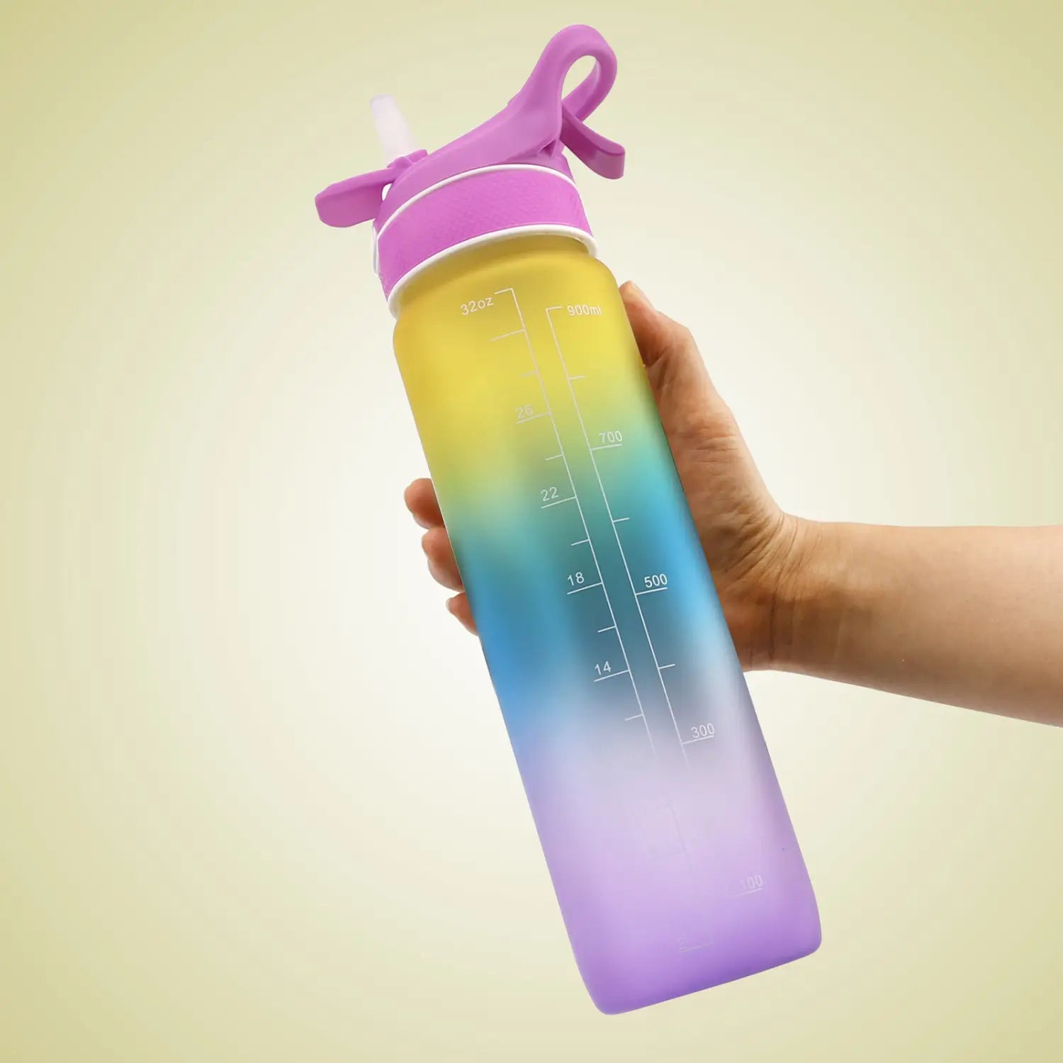 Bounce Cover Straw Space Cup Water Bottle