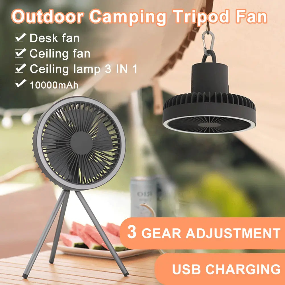 Outdoor Camping USB Rechargeable Fan