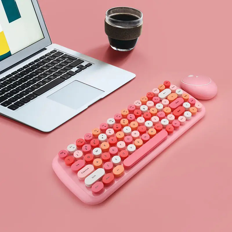 Mini Wireless Keyboard and Mouse Set for Office