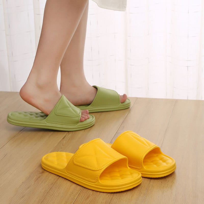 Plaid Design Bathroom Slippers - Summer for Women