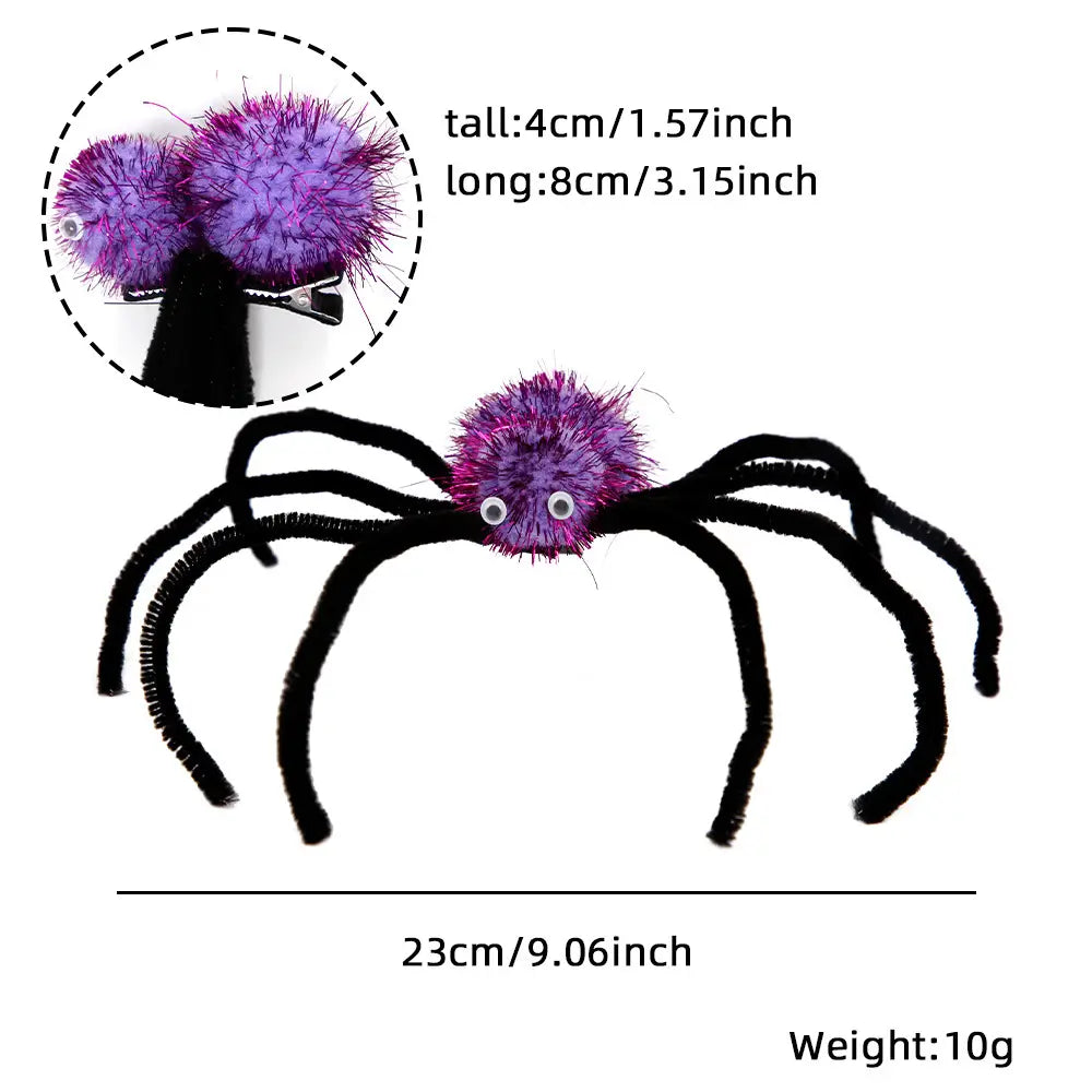 Spider Barrettes Halloween Party Decor