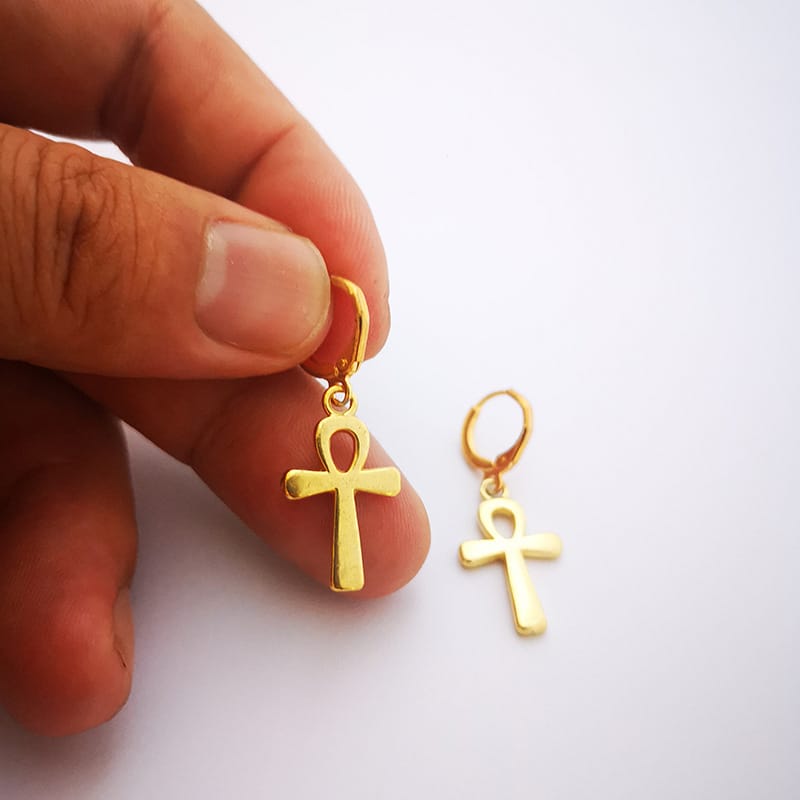 Vintage Cross Design Earrings