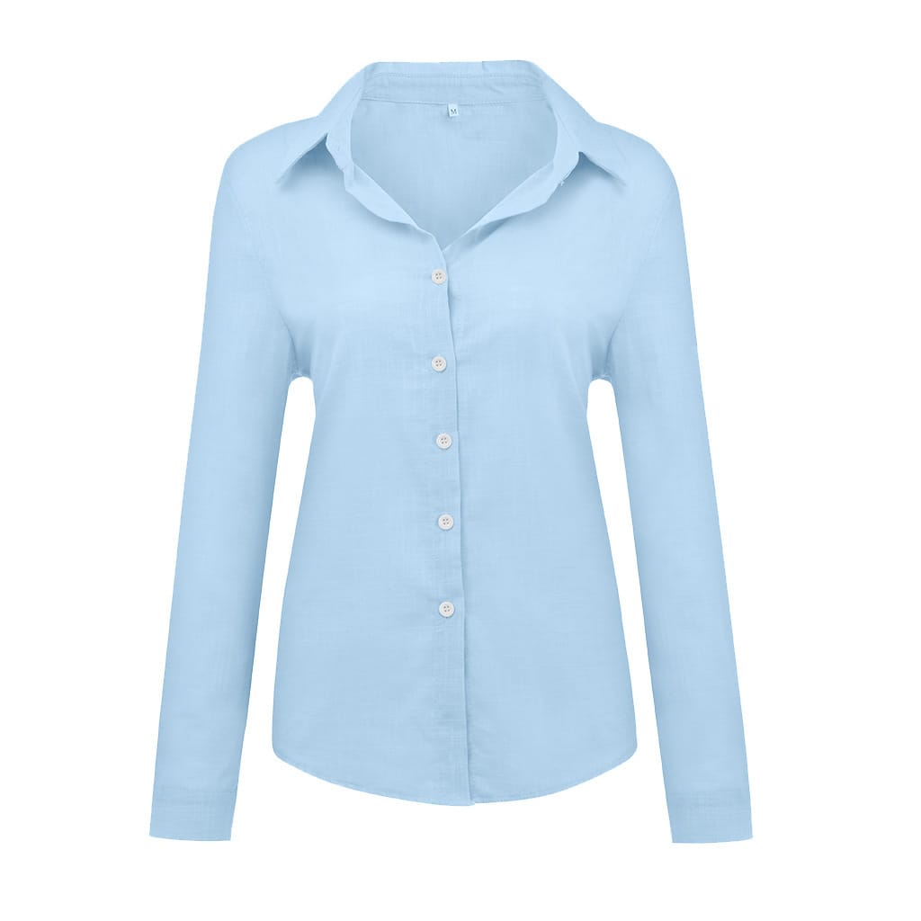 Women?€?s Loose Button Lapel Cardigan Top