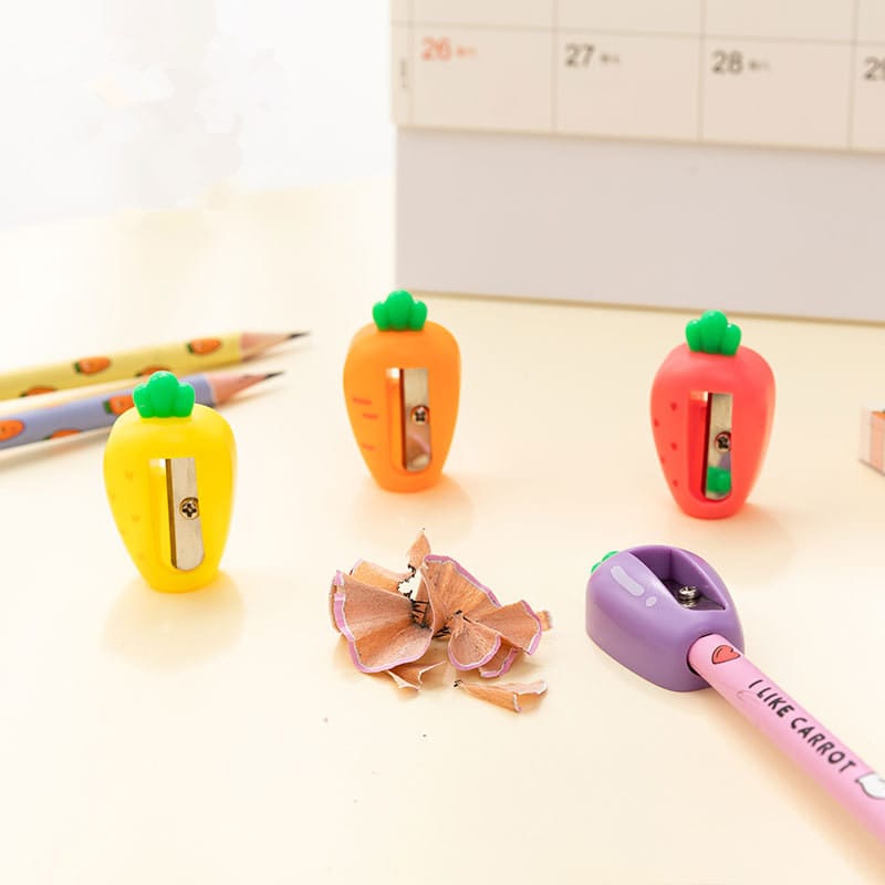 Cute Fruit and Vegetable Pencil Sharpener, Small Portable