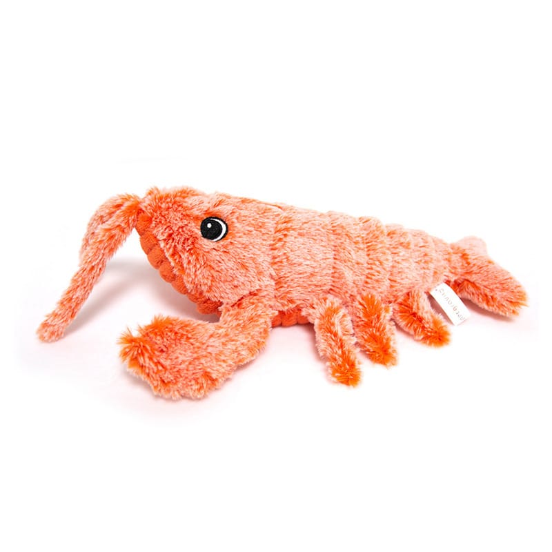 Pet Toys Electric Jumping Shrimp USB Charging Simulation Lobster Funny Cat Plush