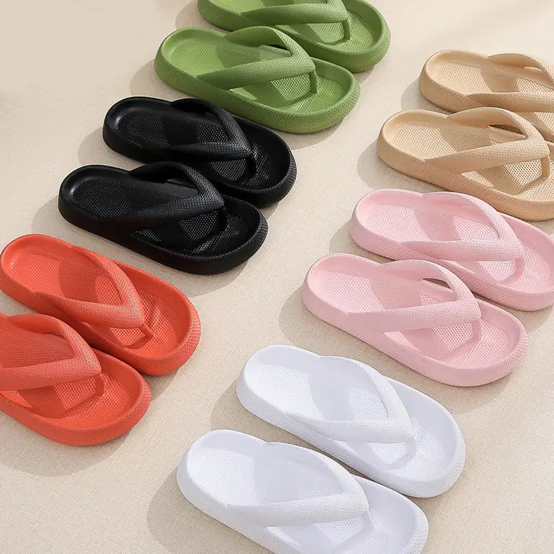 Summer Non-Slip Flip Flops for Women - Eva Sole Bathroom Slippers