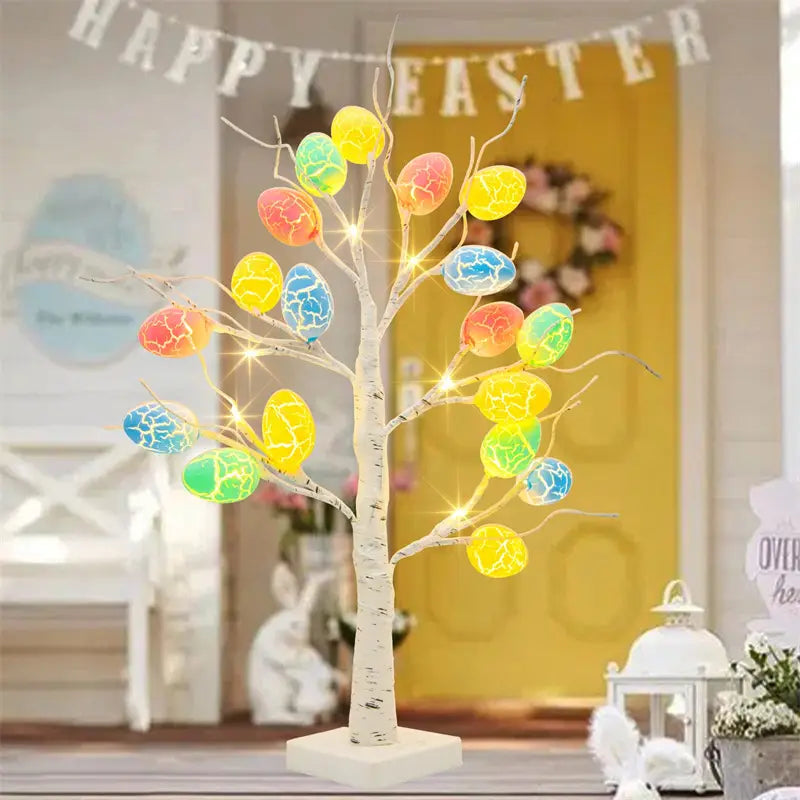LED Easter Egg Birch Tree Decoration