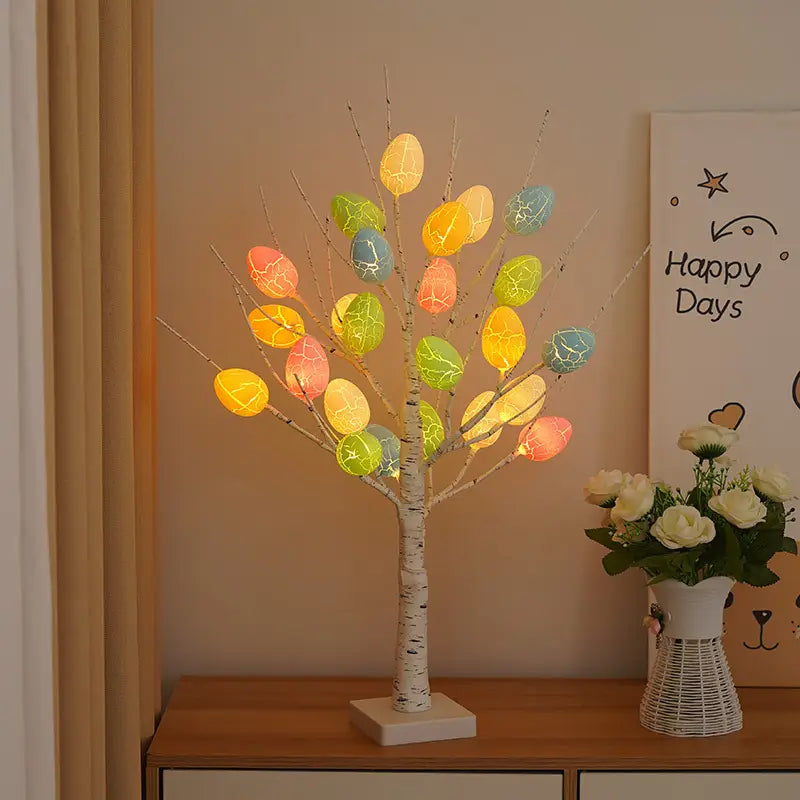 LED Easter Egg Birch Tree Decoration