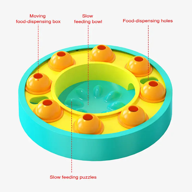 Interactive Puzzle Toy for Dogs - Slow Feeder Food Dispenser