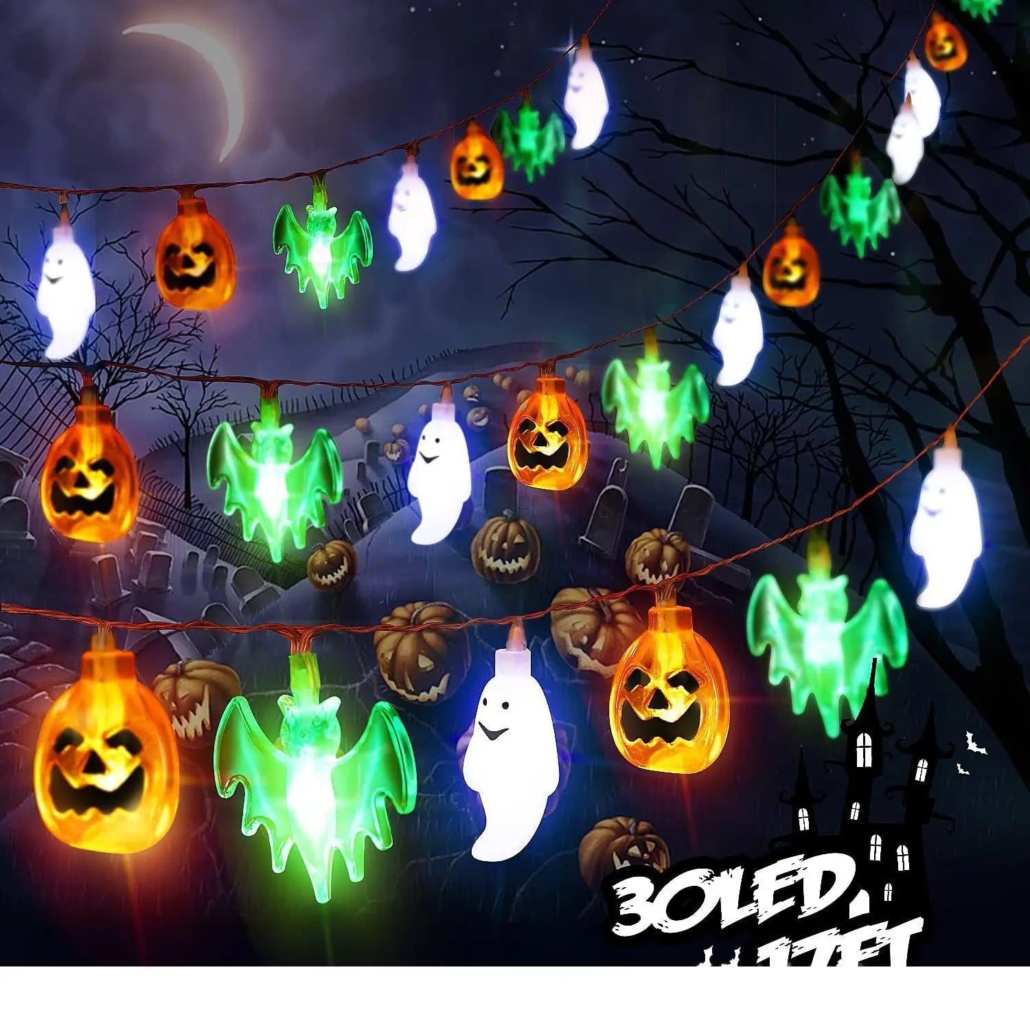 Colorful Halloween Lights String