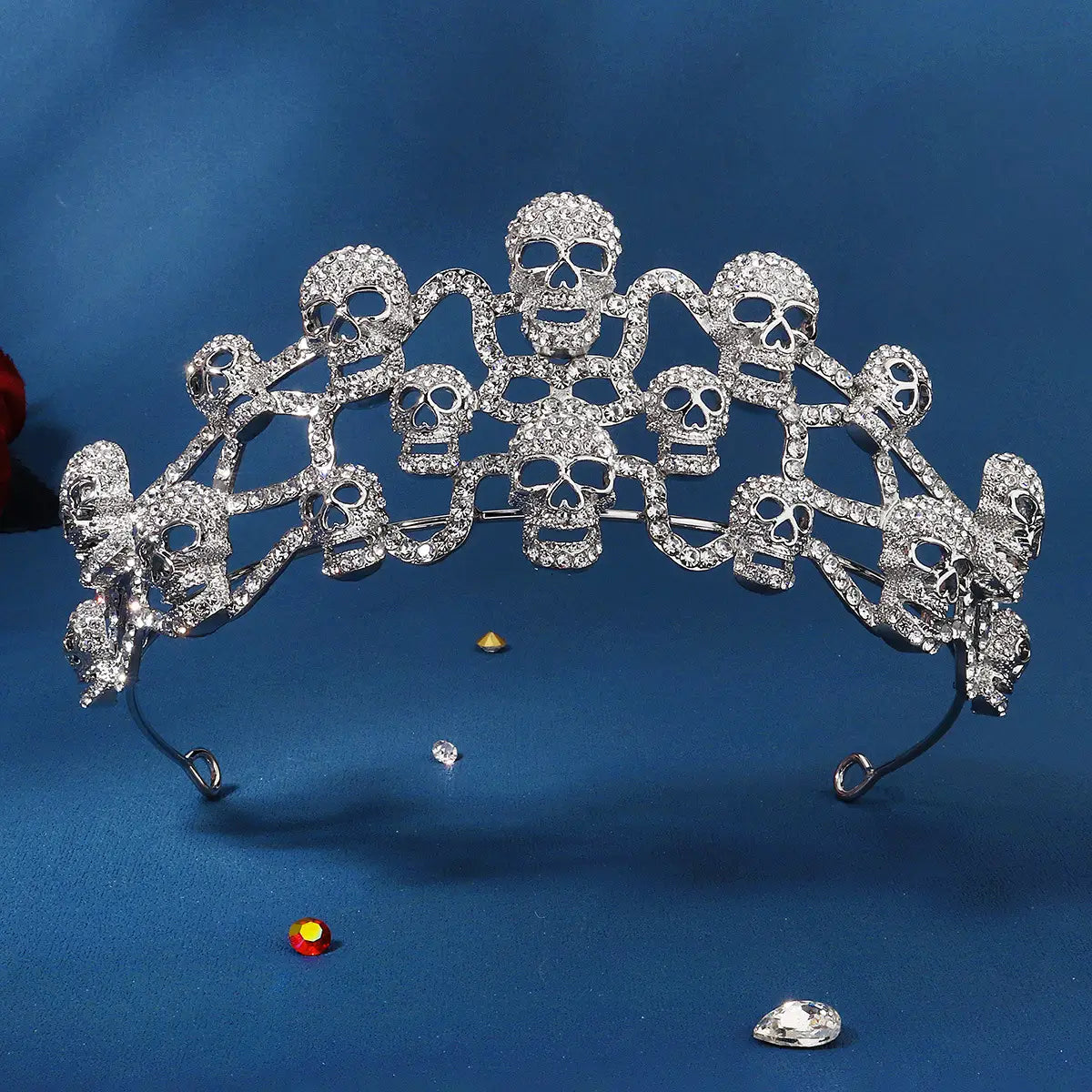 Dark Skull Crown Jewelry for Halloween Party
