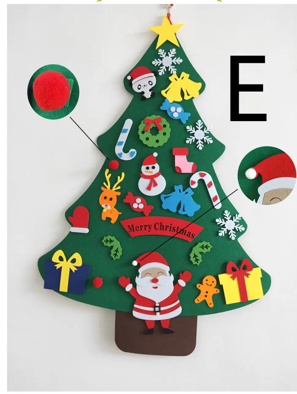 Creative DIY Three-dimensional Felt Christmas Tree