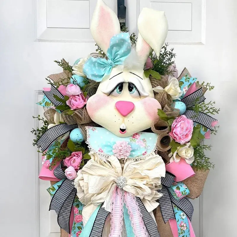 Easter Bunny Door Hanging Wreath