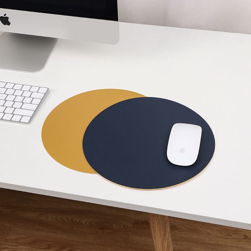 Double Sided Round Mouse Pad for Office Game