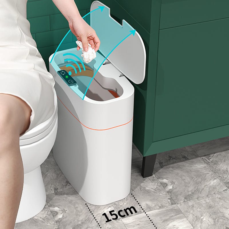 Bedroom and Living Room Smart Trash Can with Lid