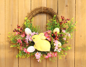 Easter Egg Rattan Wreath