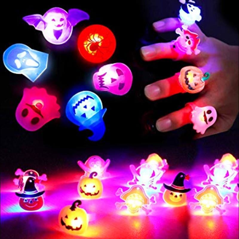 Halloween Decorations Glowing Brooch Ring