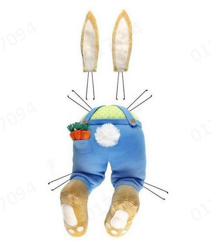 Easter Bunny Faceless Doll Costume