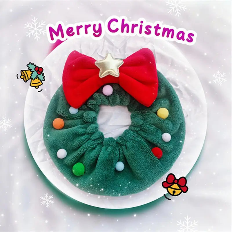 Friendly-to-Skin Christmas Pet Bow-knot Collar