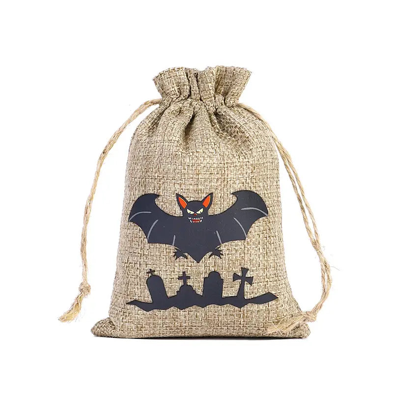 Candy-Filled Halloween Linen Bag