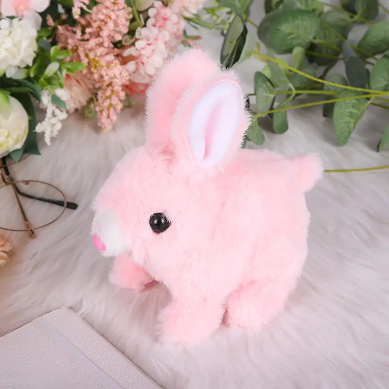 Jumping Plush Little White Rabbit