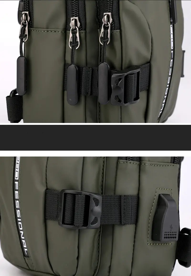 Multifunctional Crossbody Backpack for Men - Shoulder Chest Bag