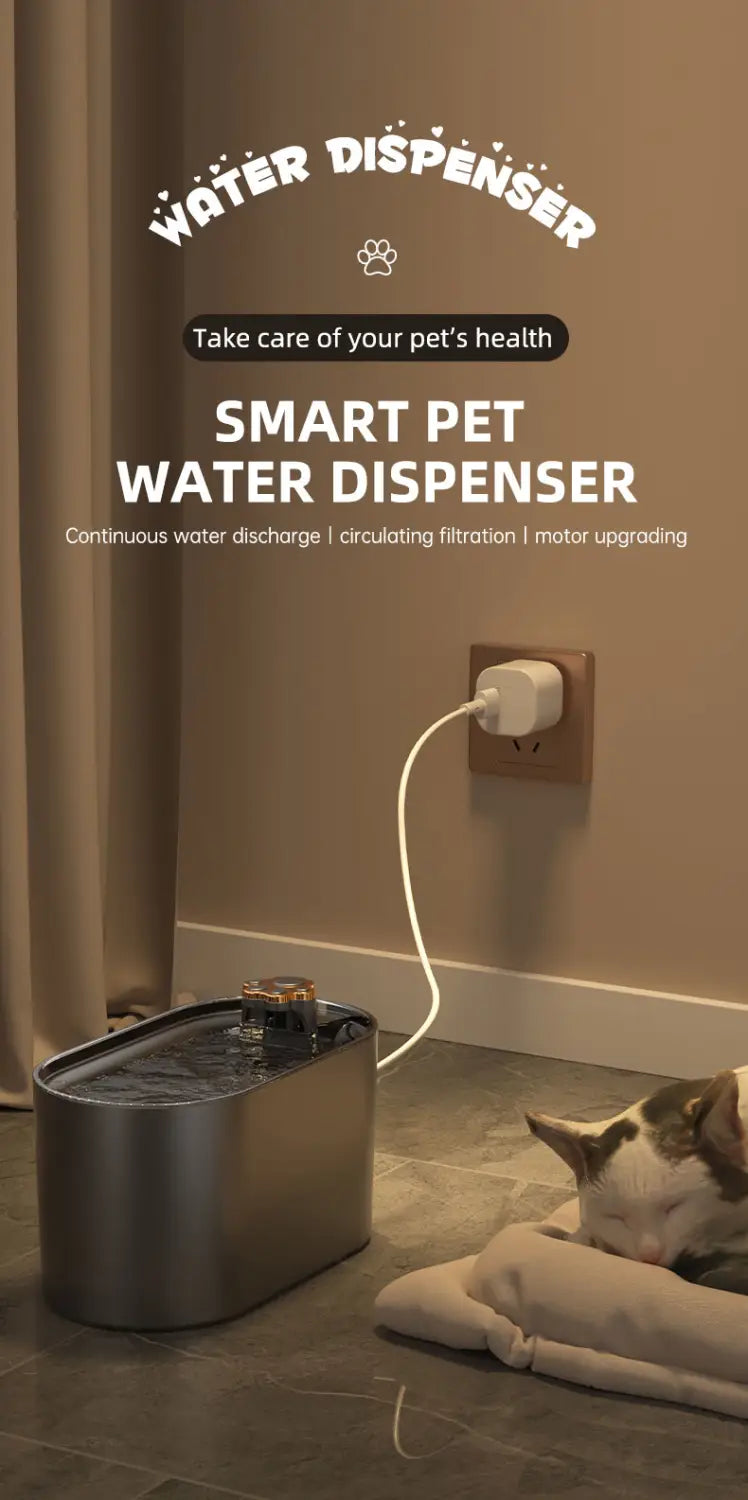 Pet Water Fountain with LED Light