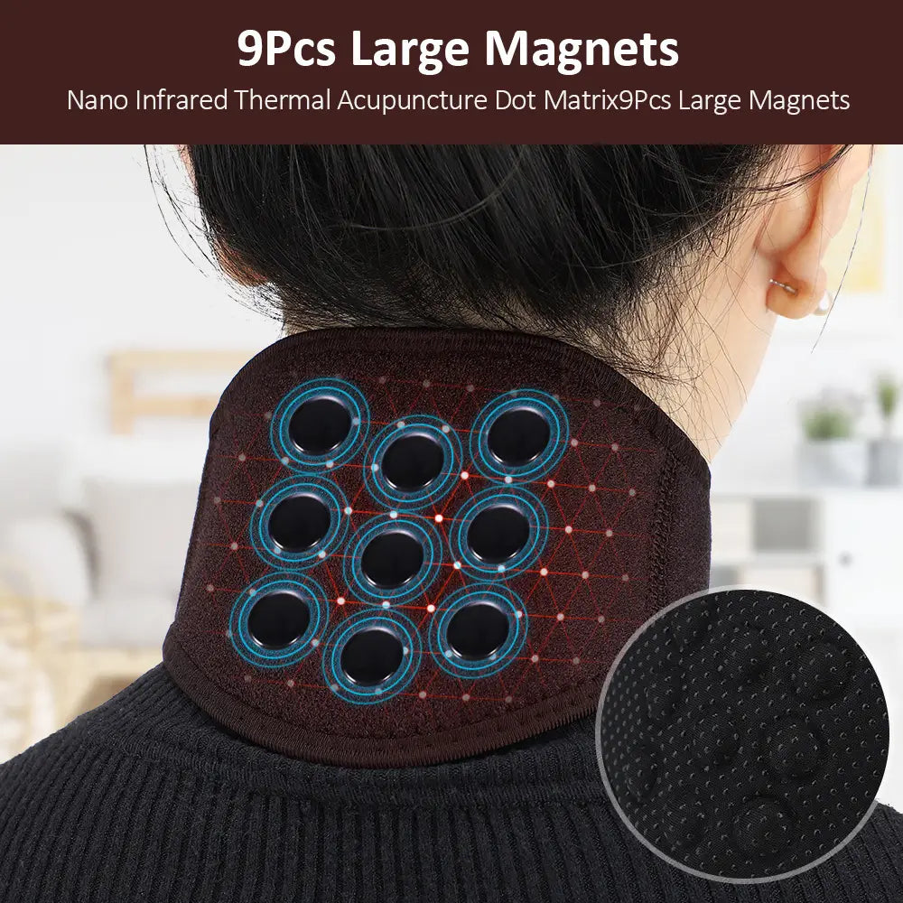 Self-heating Neck Support with Magnet