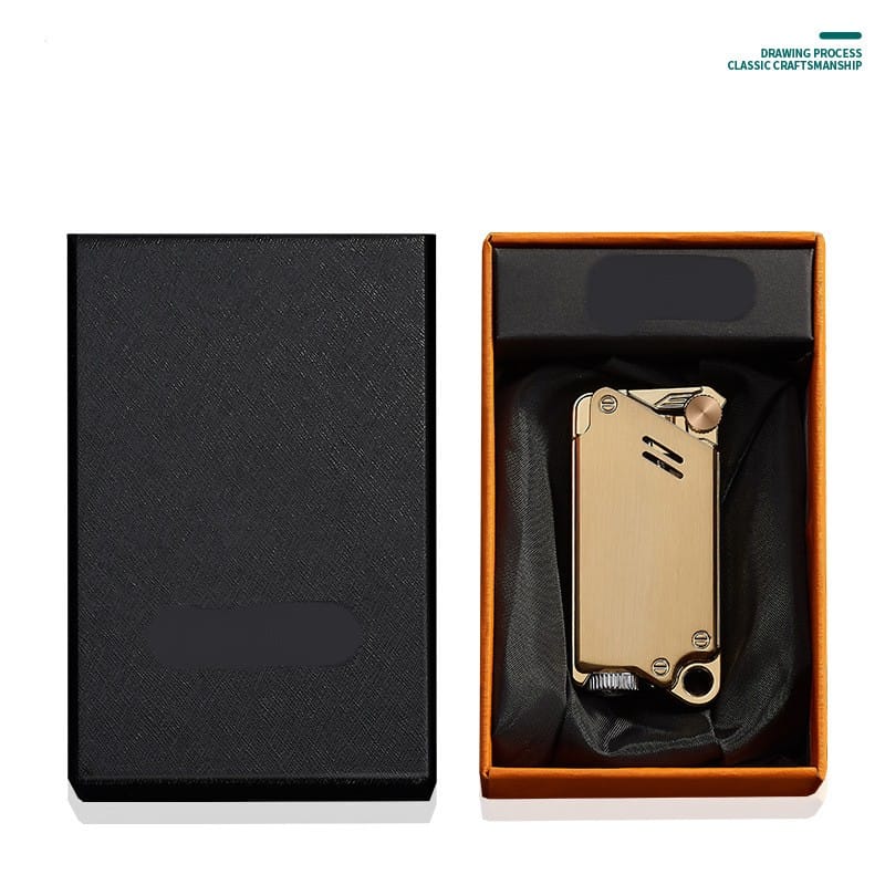 Laser Sculpted Windproof Lighter, Electroplated Finish