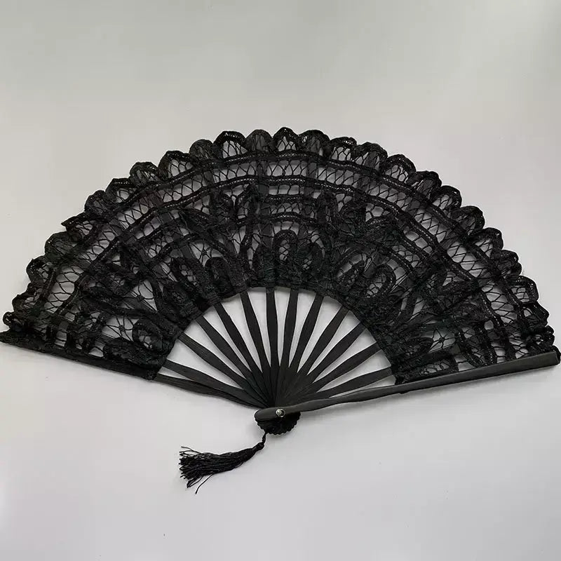 Vintage Handmade Lace Fan