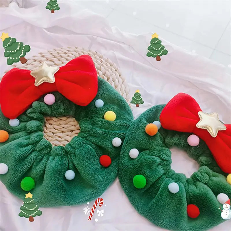 Friendly-to-Skin Christmas Pet Bow-knot Collar