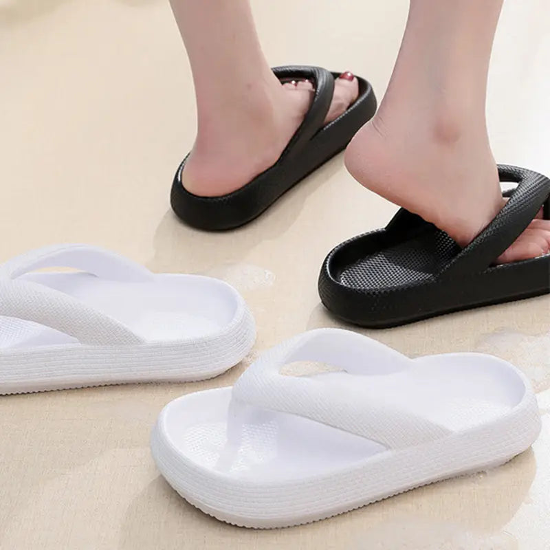 Summer Non-Slip Flip Flops for Women - Eva Sole Bathroom Slippers