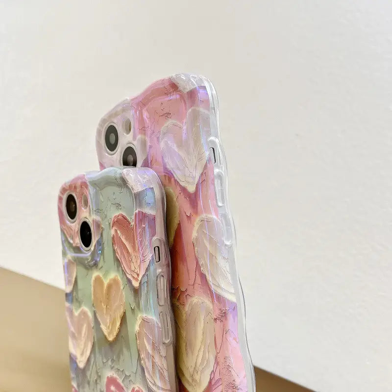 Love Phone Case with Advanced Oil Painting