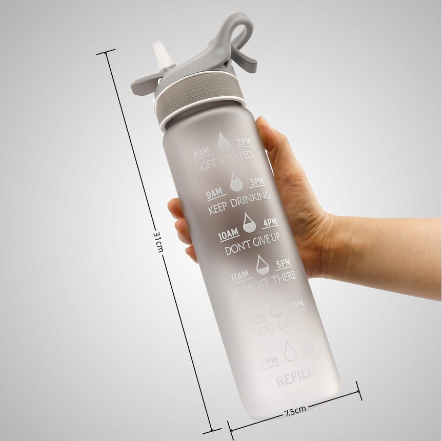 Bounce Cover Straw Space Cup Water Bottle