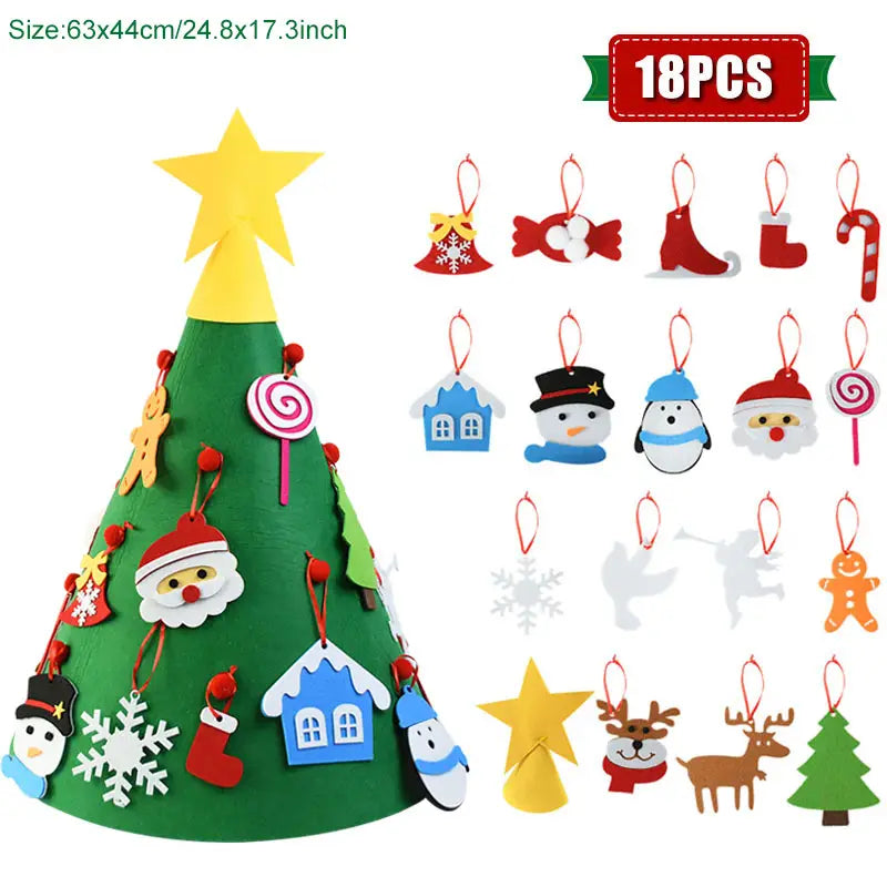 Creative DIY Felt Christmas Tree Ornaments for Kids