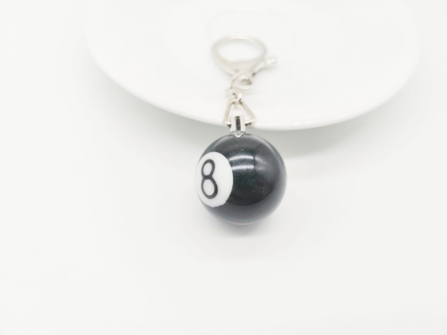 Fashion Alloy Billiard Keychain