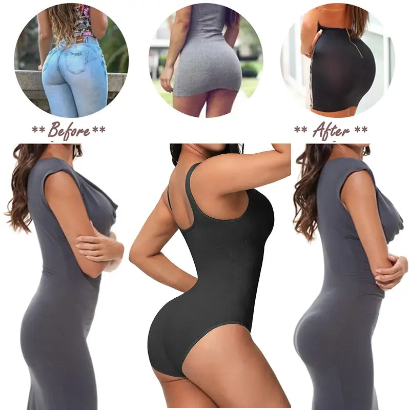 Seamless One-Piece Bodysuit - European and American Corset Style