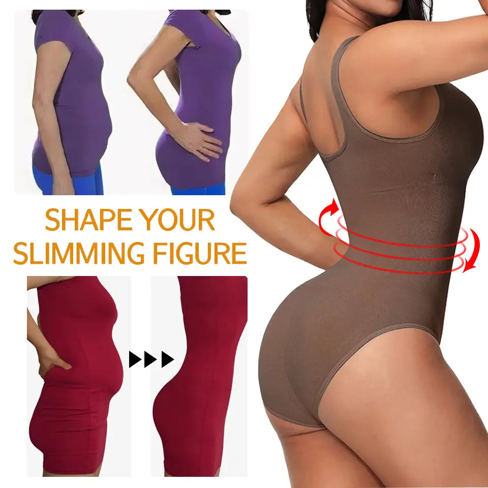 Seamless One-Piece Bodysuit - European and American Corset Style