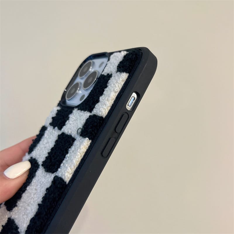 Black and White Lattice Phone Case