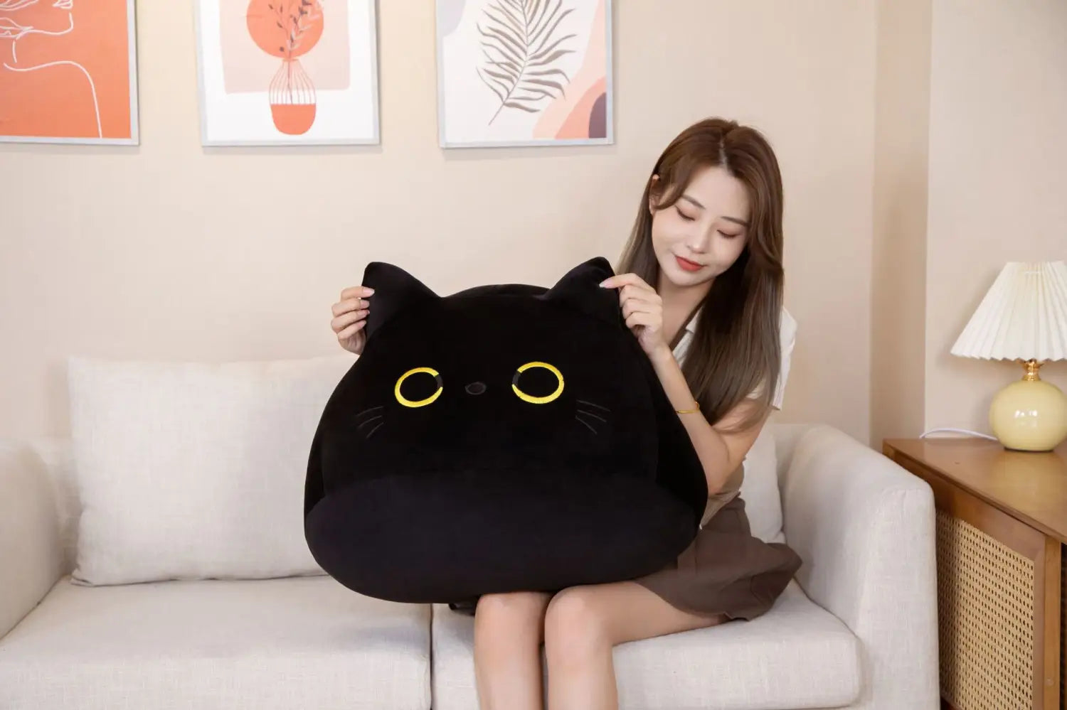Cute Cat Doll Pillow