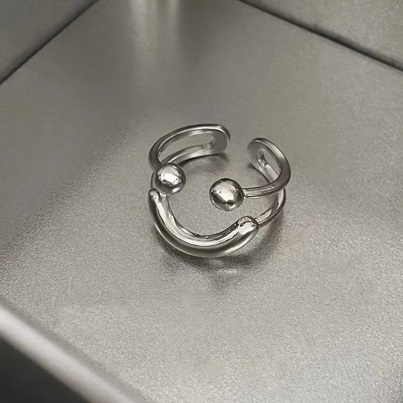 Smiley Face Opening Ring