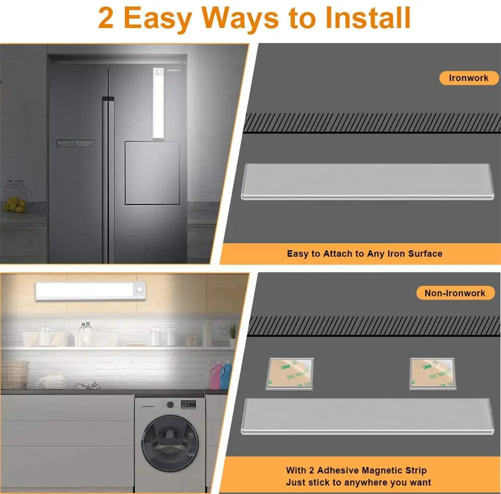 Rechargeable Motion Sensor LED Under Cabinet Light - USB