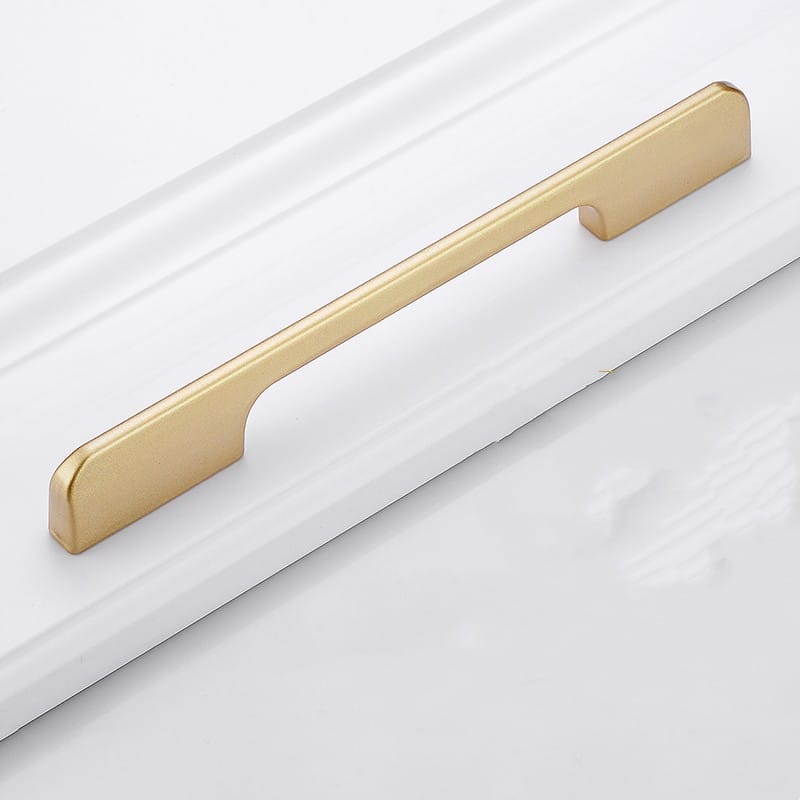 Gold Handle Drawer and Cabinet Pull, Single Hole