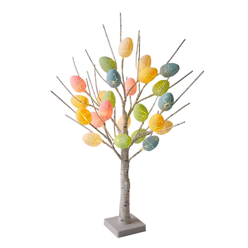 LED Easter Egg Birch Tree Decoration